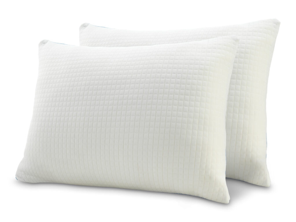 two thick white pillows