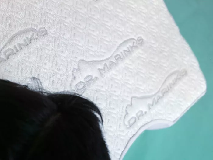 head on a Dr. Marinks sleeper pillow